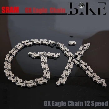 SRAM GX EAGLE 12 Speed Chain with Power-Lock MTB Bicycle derailleur part provides better chain-guiding and increased longevity
SRAM GX EAGLE 12 Speed Chain with Power-Lock MTB Bicycle derailleur part provides better chain-guiding and increased longevity