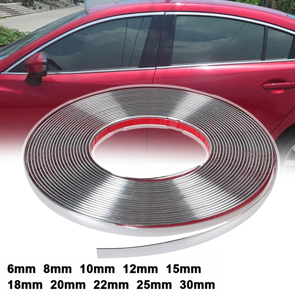 13M Exterior Car Protector Bumper Guard Sticker Chrome Styling Window Door Decoration Moulding Trim Strip 6MM 8MM 12MM 15MM 30MM
13M Exterior Car Protector Bumper Guard Sticker Chrome Styling Window Door Decoration Moulding Trim Strip 6MM 8MM 12MM 15MM 30MM