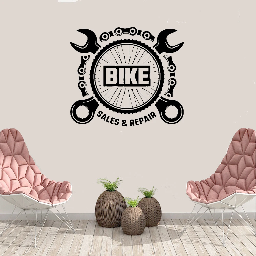 Распродажа велосипедов Ремонт стен стикер s для велосипеда магазина стены декор