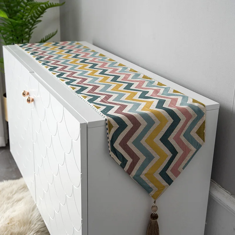 High Guality Nordic Coffee Table TV Cabinet Table Cloth Striped Tablecloth Chenille Table Flag Table Cloth Home Textile
High Guality Nordic Coffee Table TV Cabinet Table Cloth Striped Tablecloth Chenille Table Flag Table Cloth Home Textile