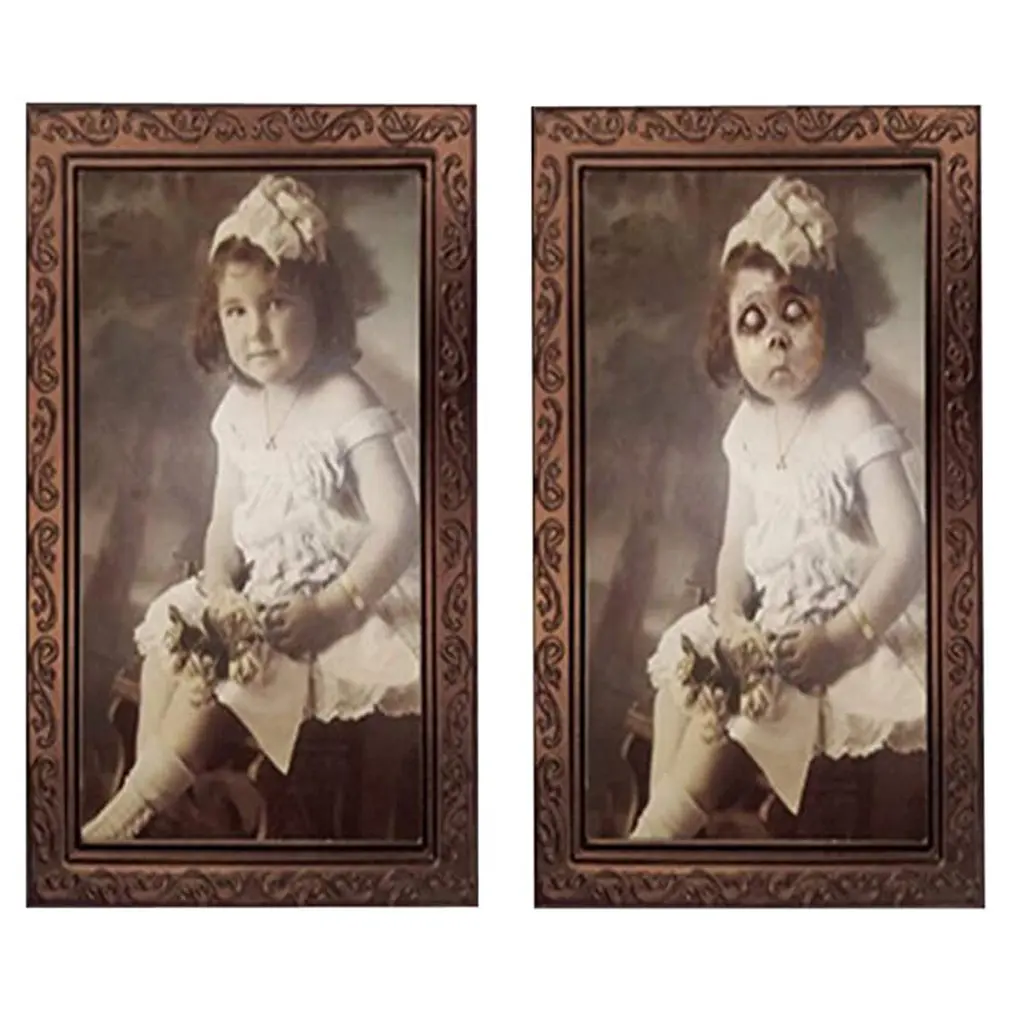 3D Photo Frame Horror Ghost Lenticular Morphing Changing Moving Face Halloween Party Home Wall Haunted Props
3D Photo Frame Horror Ghost Lenticular Morphing Changing Moving Face Halloween Party Home Wall Haunted Props
