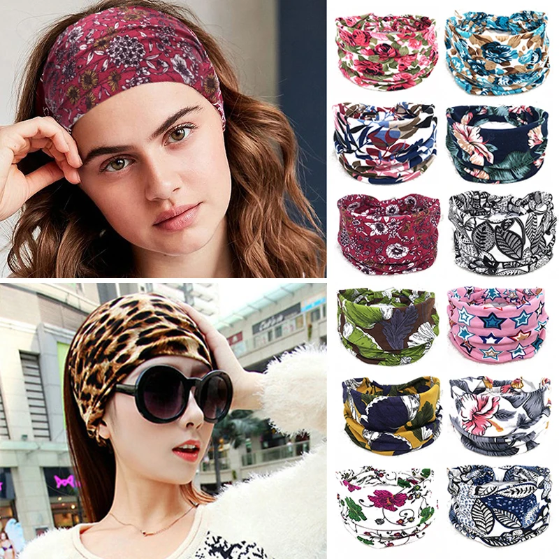 New Boho Wide Cotton Stretch Headband Turban Sports Yoga Knotted Hairband Headwrap Leopard Floral Printed Women Hair Accessories
New Boho Wide Cotton Stretch Headband Turban Sports Yoga Knotted Hairband Headwrap Leopard Floral Printed Women Hair Accessories
