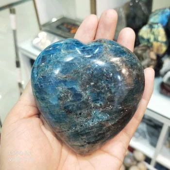 Crystal Carved Heart Natural Blue Apatite Hear Tpalm Stone Crystal Decoration chakra Spiritual healing
Crystal Carved Heart Natural Blue Apatite Hear Tpalm Stone Crystal Decoration chakra Spiritual healing