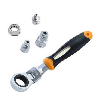 Hand Tools Ratchet Wrench Chrome Vanadium Steel 190mm Parts Accessories Adjustable Adapter
Hand Tools Ratchet Wrench Chrome Vanadium Steel 190mm Parts Accessories Adjustable Adapter