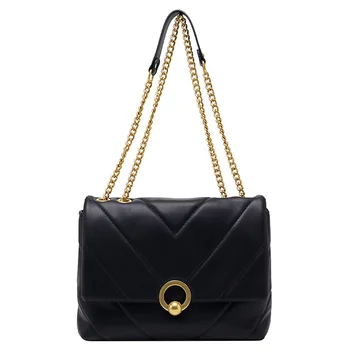 2020 Luxury Brand Design Women Chain Handbag Puffer V Pattern Pu Leather Flap Ring Buckle Lady Cross Body Bag Female Sac Bolsa
2020 Luxury Brand Design Women Chain Handbag Puffer V Pattern Pu Leather Flap Ring Buckle Lady Cross Body Bag Female Sac Bolsa