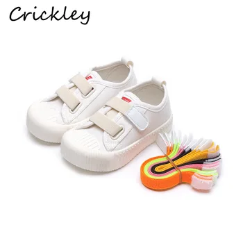 Spring Kids Canvas Shoe Multicolour Shoelace Replaceable White Sneakers for Baby Girls Boys Toddler Soft Breathable Casual Shoes
Spring Kids Canvas Shoe Multicolour Shoelace Replaceable White Sneakers for Baby Girls Boys Toddler Soft Breathable Casual Shoes