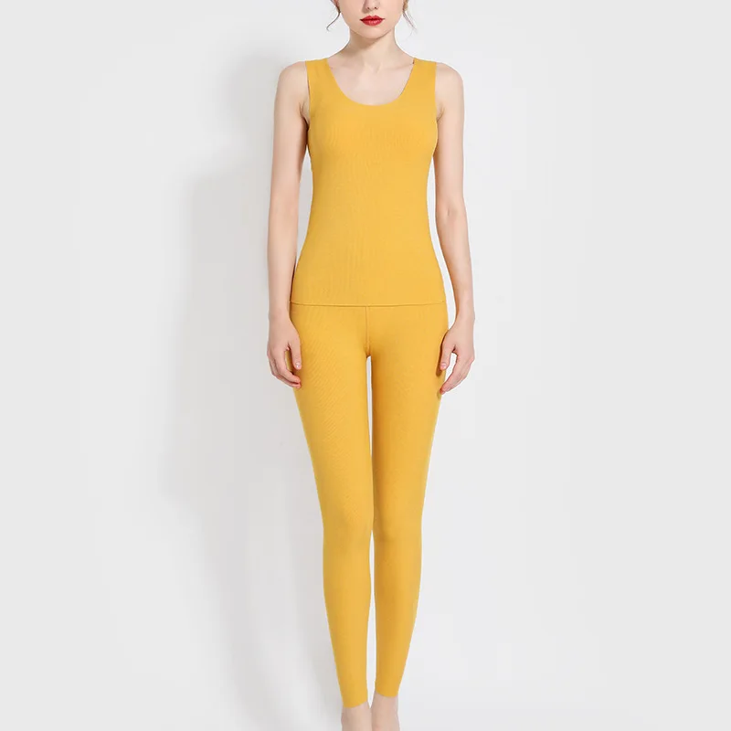 2019 Winter New Ram Thread Heating Vest +pants 2 Pieces Set Women Seamless Thermal Underwear Set Slim Fit Warm Long Johns Suits
2019 Winter New Ram Thread Heating Vest +pants 2 Pieces Set Women Seamless Thermal Underwear Set Slim Fit Warm Long Johns Suits