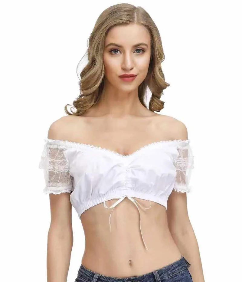 2019 German Oktoberfest Clothing Ladies Shirt Small White Shirt Tube Top Small Shirt Short-Sleeved Shirt
2019 German Oktoberfest Clothing Ladies Shirt Small White Shirt Tube Top Small Shirt Short-Sleeved Shirt
