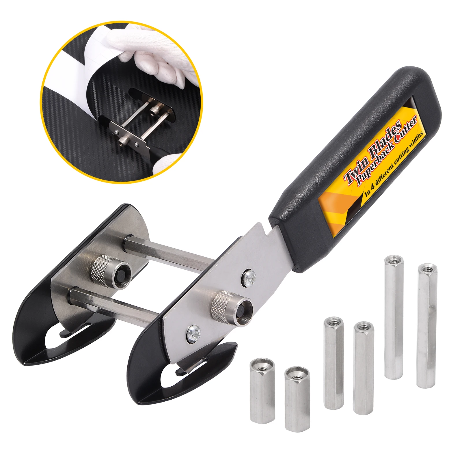 EHDIS Vinyl Wrap Utility Knife Carbon Fiber Film Teflon Cutter with 4Pair Different width Screws Safety Car Sticker Cutting Tool
EHDIS Vinyl Wrap Utility Knife Carbon Fiber Film Teflon Cutter with 4Pair Different width Screws Safety Car Sticker Cutting Tool