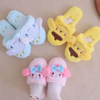Indoor Cute Slippers Cinnamoroll melody Cartoon Warm Woman Slippers Finn Plush Shoes Home House Slippers Children 
Indoor Cute Slippers Cinnamoroll melody Cartoon Warm Woman Slippers Finn Plush Shoes Home House Slippers Children