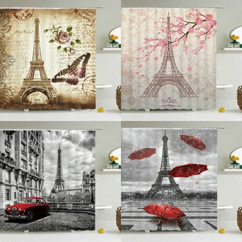 Paris Tower Landscape Shower Curtains Bathroom Waterproof Bath Curtain Polyester Fabric Bathtub Bath Curtain With Hook 180*180cm
Paris Tower Landscape Shower Curtains Bathroom Waterproof Bath Curtain Polyester Fabric Bathtub Bath Curtain With Hook 180*180cm