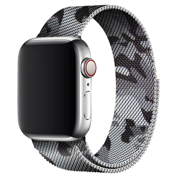 Milanese Sport Loop Band with White Camouflage design For Apple Watch Series 4 5 40mm 44mm Bracelet 38mm 42mm For Iwatch Series
Milanese Sport Loop Band with White Camouflage design For Apple Watch Series 4 5 40mm 44mm Bracelet 38mm 42mm For Iwatch Series