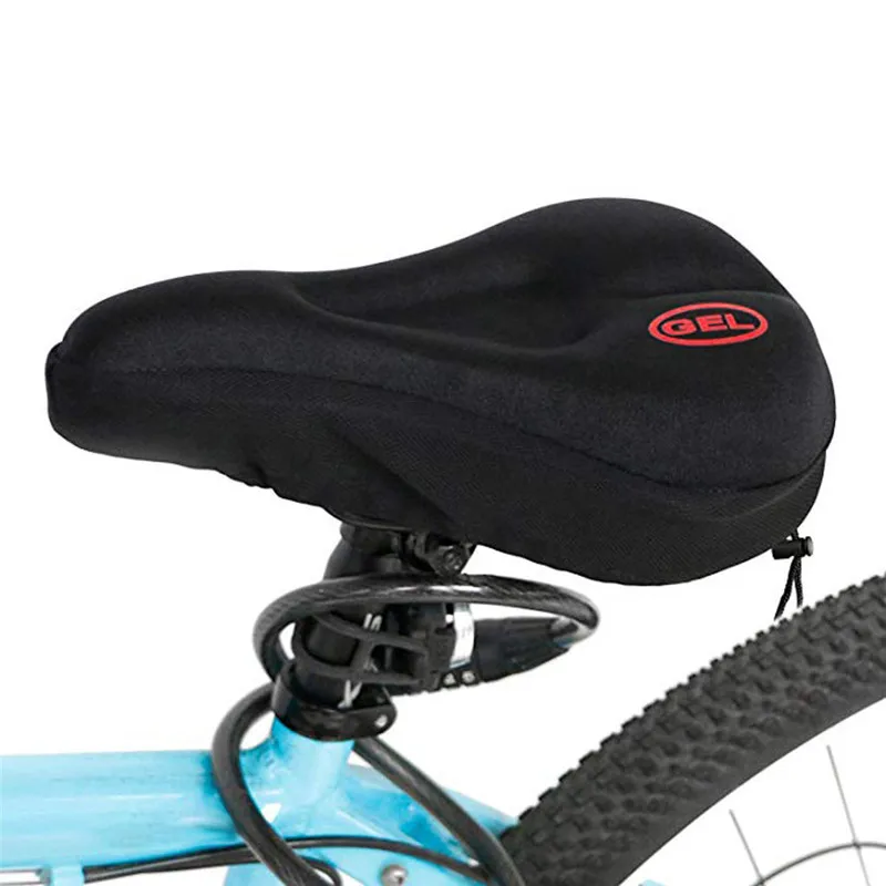 Cushion - New Wider Bicycle Silicone Seat Cushion Soft Pad Bike Silica Gel Seat Saddle Cover Ergonomic Comfort Seat Pads