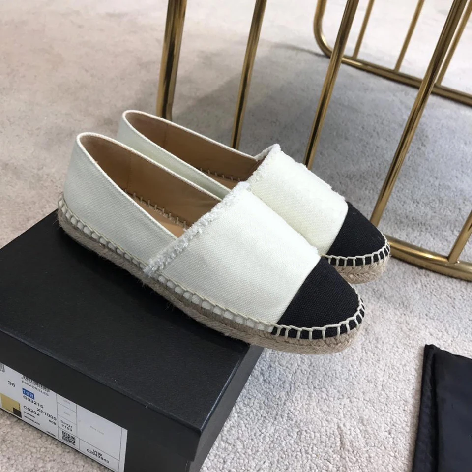 BELLECOM Fall 2019 New Fisherman's Shoes Women's Flat Bottom, Lazy Single Shoe, Straw Knitted Canvas Shoes
BELLECOM Fall 2019 New Fisherman's Shoes Women's Flat Bottom, Lazy Single Shoe, Straw Knitted Canvas Shoes