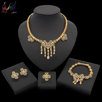Yulaili 2019 New Arrivals African Jewelry Sets Turkey Crystal Charm Pendant Necklace Stud Earrings for Women Engagement Party 
Yulaili 2019 New Arrivals African Jewelry Sets Turkey Crystal Charm Pendant Necklace Stud Earrings for Women Engagement Party