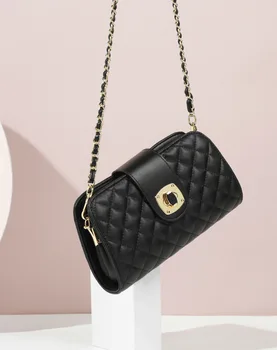 Leather bag women 2019 new single shoulder bag slant across women's bag fashion Lingge chain
Leather bag women 2019 new single shoulder bag slant across women's bag fashion Lingge chain