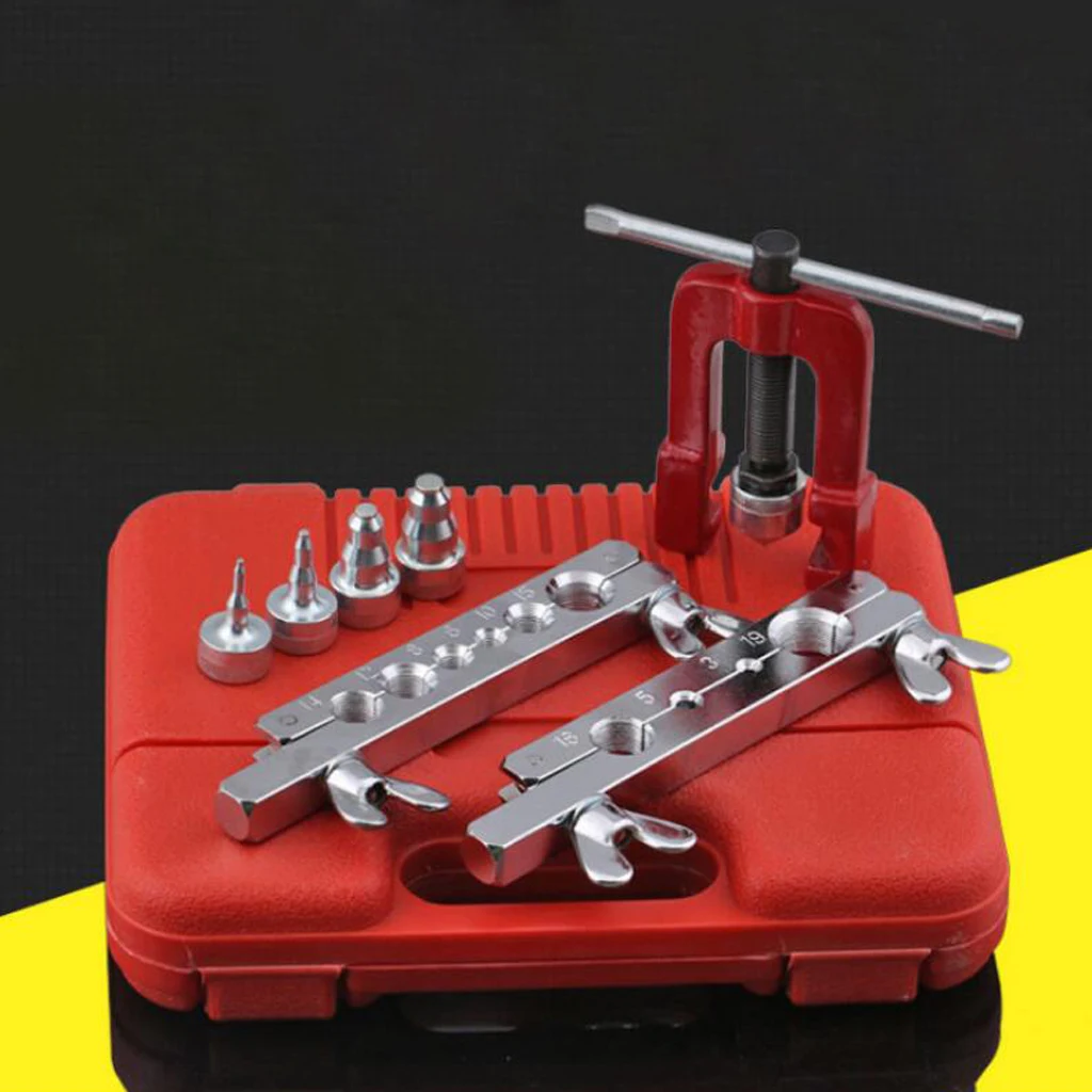 3-16mm Manual Pipe Flaring Hole Expander Tool Copper Heads Tube Swaging Kit with Chuck and Styling Head 3-16mm Manual Pipe Flaring Hole Expander Tool Copper Heads Tube Swaging Kit with Chuck and Styling Head