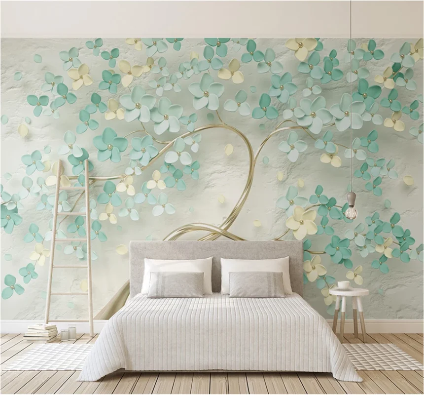 XUESU New small fresh mint green 3d three-dimensional flower embossed background wall custom wallpaper 5D/8D wall covering
XUESU New small fresh mint green 3d three-dimensional flower embossed background wall custom wallpaper 5D/8D wall covering