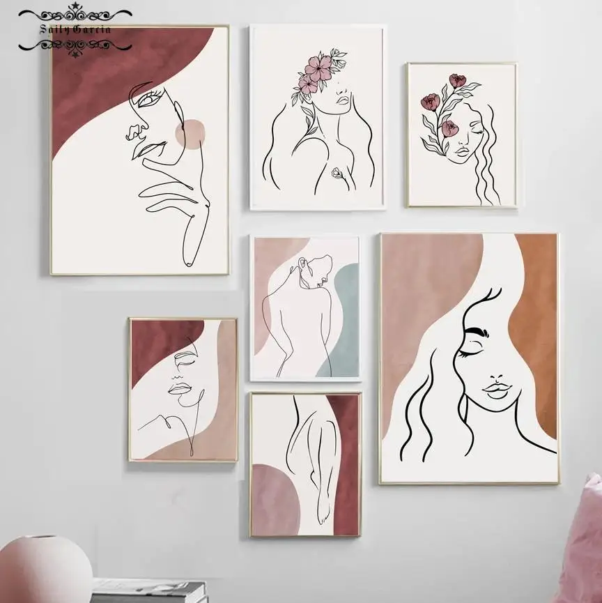 Abstract Line Art Flower Body Girl Posters and Prints Wall Art Canvas Painting Nordic Wall Pictures for Home Interior Decoration
Abstract Line Art Flower Body Girl Posters and Prints Wall Art Canvas Painting Nordic Wall Pictures for Home Interior Decoration