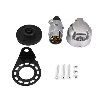 12V 7Pin European standard Trailer Plug Socket Connector Adapter Bracket aluminium housing for caravans trucks RV boats trailer
12V 7Pin European standard Trailer Plug Socket Connector Adapter Bracket aluminium housing for caravans trucks RV boats trailer