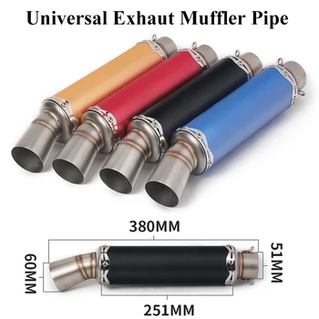 Motorcycel 38-51mm Universal Exhaust System Silencer Muffler Pipe Exhaust Muffler Tips Piep Tail Tube Scooter Modified Escape 
Motorcycel 38-51mm Universal Exhaust System Silencer Muffler Pipe Exhaust Muffler Tips Piep Tail Tube Scooter Modified Escape