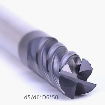 HRC68 diameter D5/6mm 50L process Titanium flat mill cutter with ARCO coating for CNC machine
HRC68 diameter D5/6mm 50L process Titanium flat mill cutter with ARCO coating for CNC machine