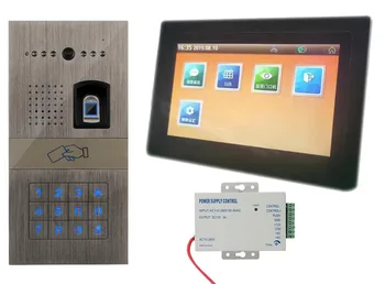 Digital Home Video Intercom Doorbell 7" Video Door Phone monitor work w/t Fingerprint/IC Card/Password /IC Card Camera 1V1
Digital Home Video Intercom Doorbell 7" Video Door Phone monitor work w/t Fingerprint/IC Card/Password /IC Card Camera 1V1
