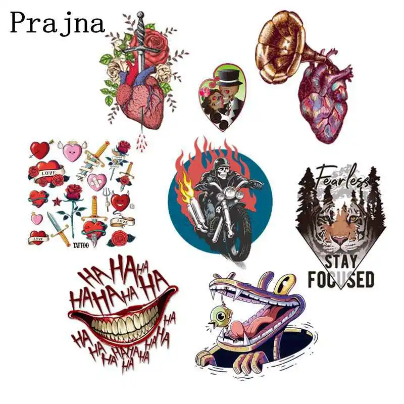 Prajna Punk Motorcycle Iron On Transfers Hot Vinyl PVC Thermal Patches For Clothing DIY Skull Ironing Stickers On Clothes Jacket
Prajna Punk Motorcycle Iron On Transfers Hot Vinyl PVC Thermal Patches For Clothing DIY Skull Ironing Stickers On Clothes Jacket