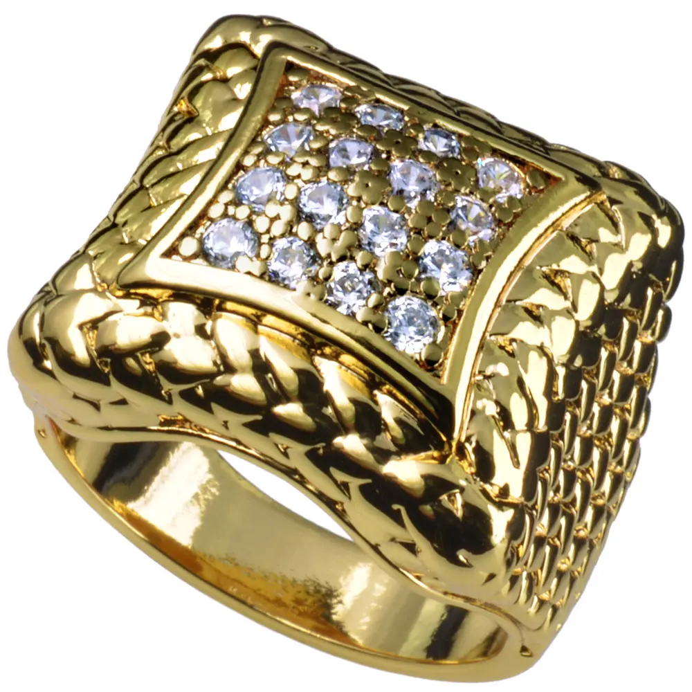 Мужское Золотое обручальное кольцо R105 SZ 8 9 10 11 12 13 14 15 | Украшения и аксессуары