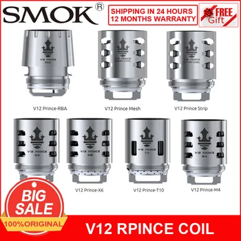 

Original SMOK TFV12 Prince Coil V12 Prince RBA Q4 M4 X6 T10 Mesh strip x6 Core for TFV12 PRINCE Tank x priv mag kit G priv 2