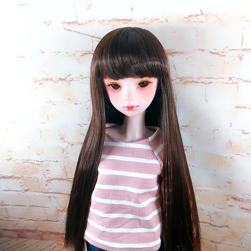 BJD wig bangs long straight hair 1/3 1/4 1/6 1/8 SD DD BJD doll wig high temperature fiber hair black doll wig doll accessories
BJD wig bangs long straight hair 1/3 1/4 1/6 1/8 SD DD BJD doll wig high temperature fiber hair black doll wig doll accessories