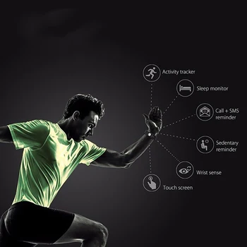 Bluetooth Smart Watch Bracelet Wristband Step Counting Sleep Monitor Alarm Clock For Sport SEC88
Bluetooth Smart Watch Bracelet Wristband Step Counting Sleep Monitor Alarm Clock For Sport SEC88