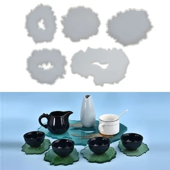 5Pc Large Irregular Resin Coaster Molds DIY Silicone Tray Fruit Tea Cup Mat Geode Agate Platter Epoxy Resin Molds Kit
5Pc Large Irregular Resin Coaster Molds DIY Silicone Tray Fruit Tea Cup Mat Geode Agate Platter Epoxy Resin Molds Kit
