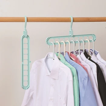 7PCS 9-hole Space Saving Hanger 360 rotating magic hanger multi-function folding magic hanger wardrobe drying clothes storage
7PCS 9-hole Space Saving Hanger 360 rotating magic hanger multi-function folding magic hanger wardrobe drying clothes storage