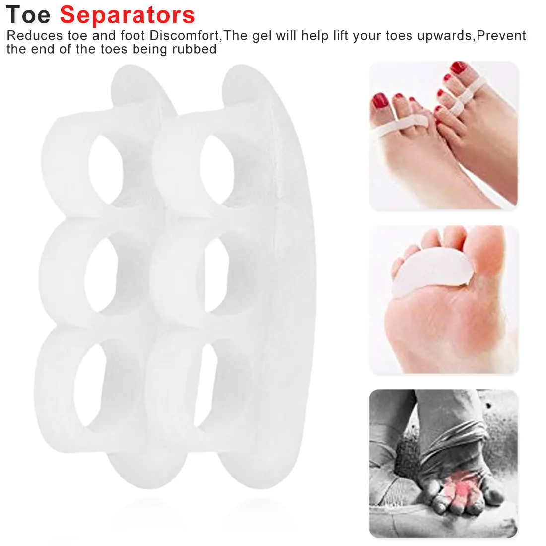 Hammer Orthopedic Cushion Feet Care Shoes Insoles 2pcs/1pair Gel Toe Separators Stretchers Alignment Overlapping Toes Orthotics
Hammer Orthopedic Cushion Feet Care Shoes Insoles 2pcs/1pair Gel Toe Separators Stretchers Alignment Overlapping Toes Orthotics
