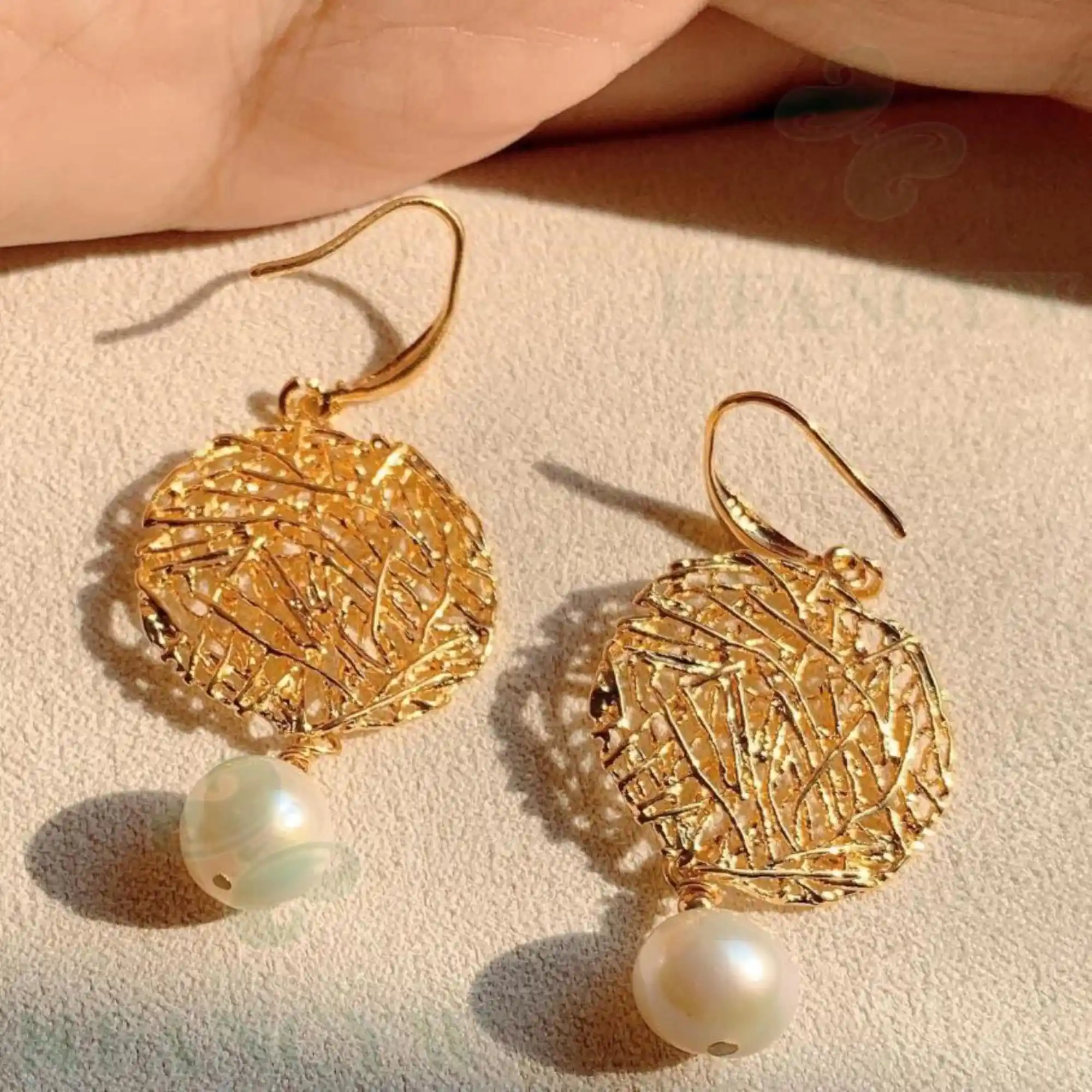 earring zircon hook natural real irregular earbob gift wedding