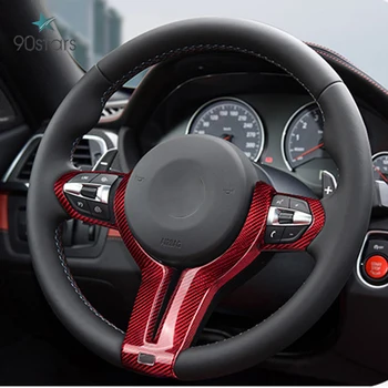 For BMW M2 F87 M3 F80 M4 F82 M6 F06 F12 F13 X5M F85 X6M F86 Carbon Fiber Steering Wheel Trim Cover for Decoration Car Styling 
For BMW M2 F87 M3 F80 M4 F82 M6 F06 F12 F13 X5M F85 X6M F86 Carbon Fiber Steering Wheel Trim Cover for Decoration Car Styling