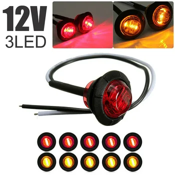10x Mudguard lights 3/4" Bullet Clearance Side Marker Truck Trailer LED Lights Lamp
10x Mudguard lights 3/4" Bullet Clearance Side Marker Truck Trailer LED Lights Lamp