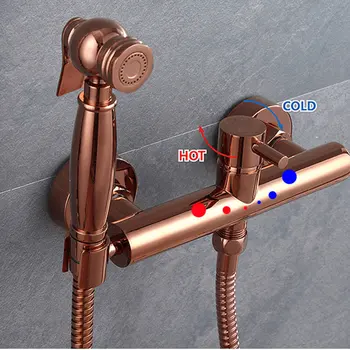 Women's rose gold washer cold hot suit faucet toilet cleaners syringe gun nozzle
Women's rose gold washer cold hot suit faucet toilet cleaners syringe gun nozzle