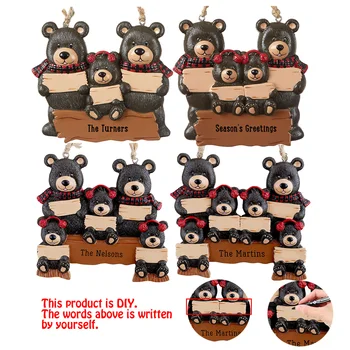 DIY Personalized 2020 Christmas Pendant Acrylic Bear Family Pattern Christmas Tree Hanging Ornament Decoration
DIY Personalized 2020 Christmas Pendant Acrylic Bear Family Pattern Christmas Tree Hanging Ornament Decoration