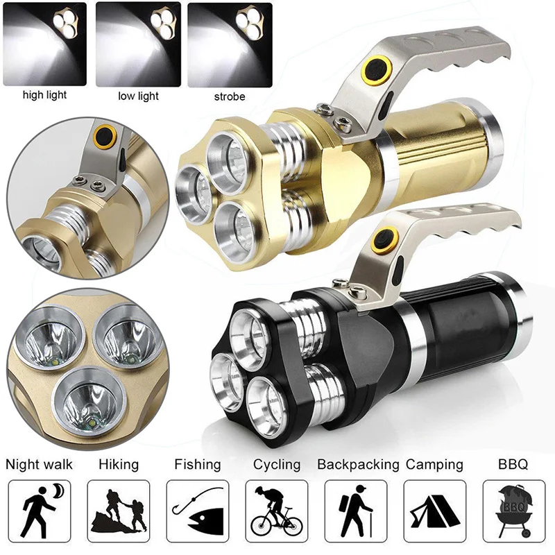 Aluminum LED Flashlight 90000LM Lamp Searchlight Sport Hiking Cycling Waterproof
Aluminum LED Flashlight 90000LM Lamp Searchlight Sport Hiking Cycling Waterproof