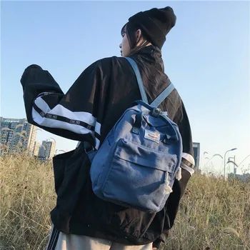 Backpack female Korean version of Harajuku ulzzang high school student school bag Mori department bf college style canvas
Backpack female Korean version of Harajuku ulzzang high school student school bag Mori department bf college style canvas