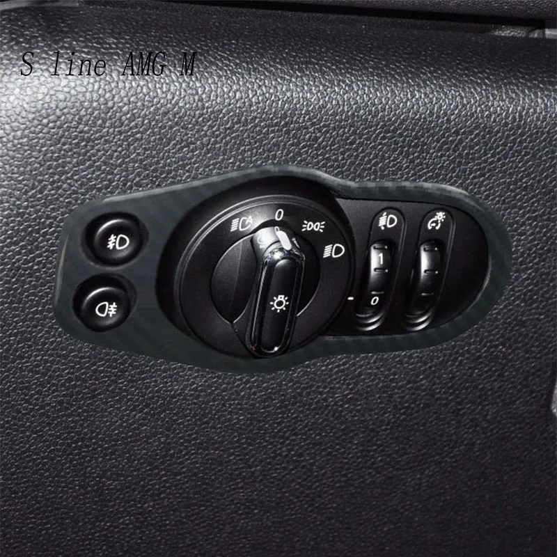 Автомобильный Стайлинг для BMW MINI Cooper F55 F56 F57 из углеродного волокна внутренняя фара переключатель кнопка рамка крышка наклейки отделка Аксессуары 
Автомобильный Стайлинг для BMW MINI Cooper F55 F56 F57 из углеродного волокна внутренняя фара переключатель кнопка рамка крышка наклейки отделка Аксессуары