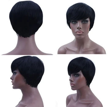 MANWEI Short Black Wigs For Women Synthetic Hair Wigs Female Heat Resistant Fiber Color Ombre Grey Wig Cosplay
MANWEI Short Black Wigs For Women Synthetic Hair Wigs Female Heat Resistant Fiber Color Ombre Grey Wig Cosplay