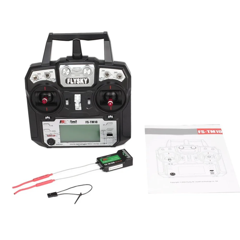 FS-TM10 FS-i6X 10CH 2.4GHz AFHDS RC Transmitter Radio Model Remote Controller System with FS-IA10B Receiver rc Parts Accessories
FS-TM10 FS-i6X 10CH 2.4GHz AFHDS RC Transmitter Radio Model Remote Controller System with FS-IA10B Receiver rc Parts Accessories