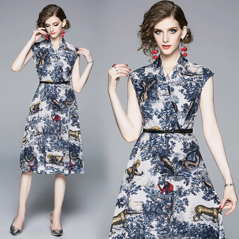 French Retro Skirt Fairy Skirt MILF Skirt V-neck Tassels Belt Dress Women's Summer 2019 New Style-
French Retro Skirt Fairy Skirt MILF Skirt V-neck Tassels Belt Dress Women's Summer 2019 New Style-