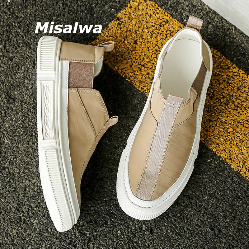Misalwa 2020 New Arrival Sneakers Men Loafers Canvas Fabric Chelsea Men Flats Simple Round Toe Beige Gray Male Moccasins
Misalwa 2020 New Arrival Sneakers Men Loafers Canvas Fabric Chelsea Men Flats Simple Round Toe Beige Gray Male Moccasins