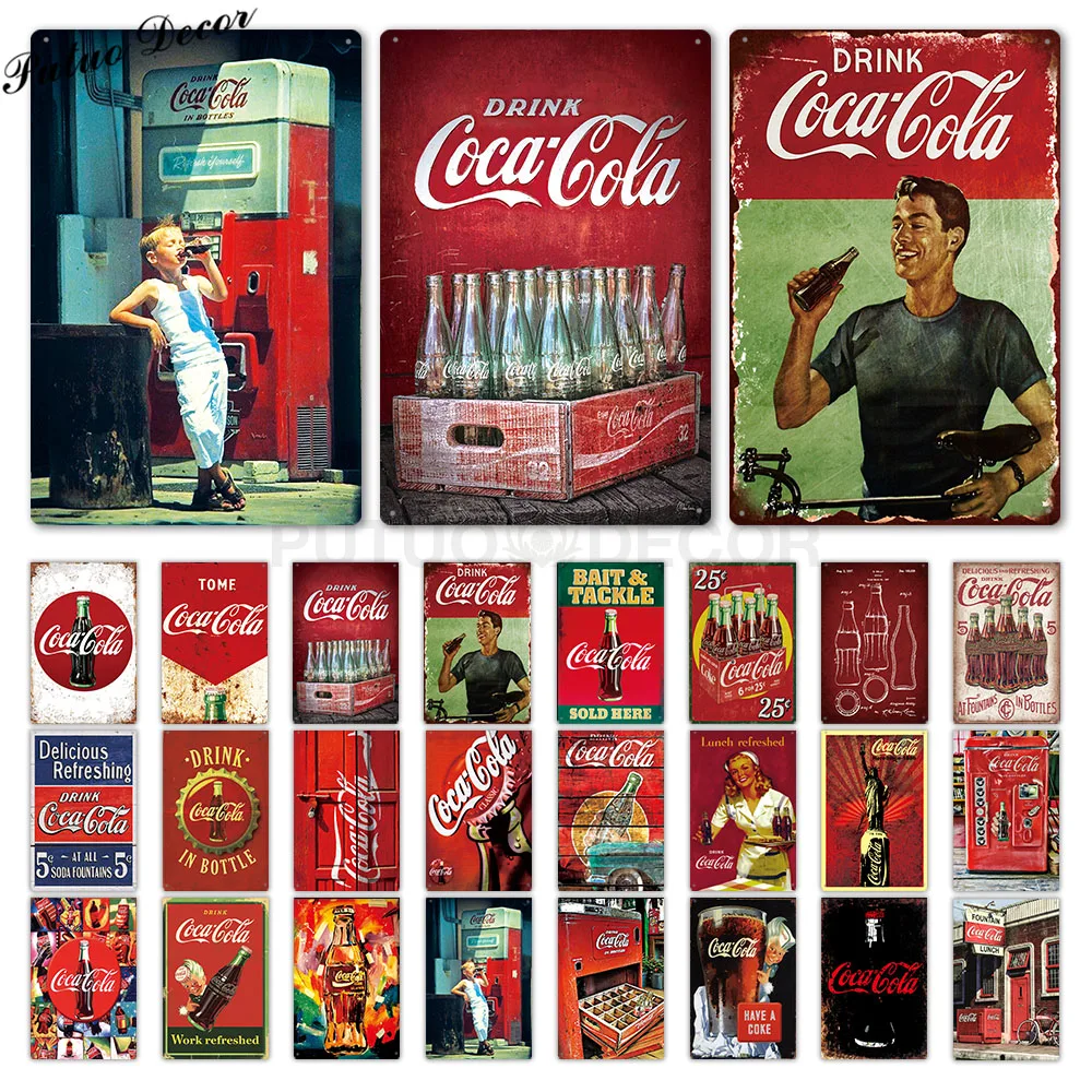 Cola Sign Vintage Metal Sign Plaque Metal Vintage Tin Sign Retro Signs Wall Decor for Bar Pub Club Man Cave Metal Poster
Cola Sign Vintage Metal Sign Plaque Metal Vintage Tin Sign Retro Signs Wall Decor for Bar Pub Club Man Cave Metal Poster