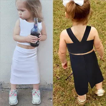 Hot fashion casual toddler baby girl 1-4y clothing sets sleeves solid vest tops ankle length pencil skirts 2pcs sets
Hot fashion casual toddler baby girl 1-4y clothing sets sleeves solid vest tops ankle length pencil skirts 2pcs sets