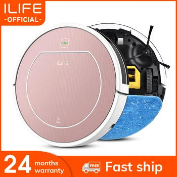 ILIFE V7s Plus Robot Vacuum Cleaner Sweep&Wet Mop Simultaneously with Roller Brush for Hard Floor 120min Run Time Reservation
ILIFE V7s Plus Robot Vacuum Cleaner Sweep&Wet Mop Simultaneously with Roller Brush for Hard Floor 120min Run Time Reservation